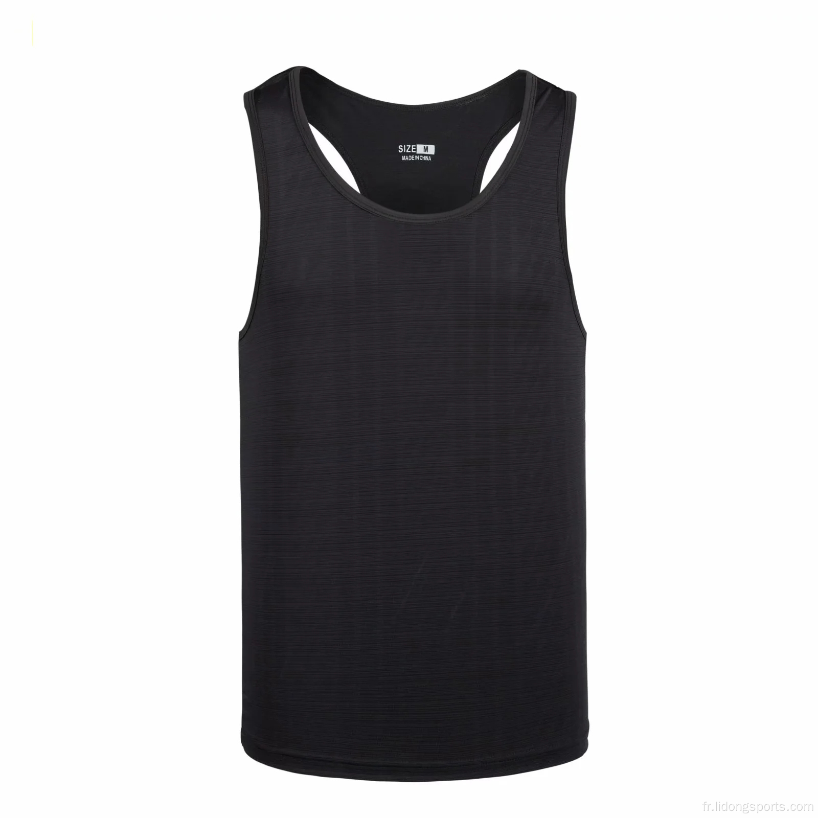 Entraînement sportif Fitness Fitness Ribbed Gym Top Top Men