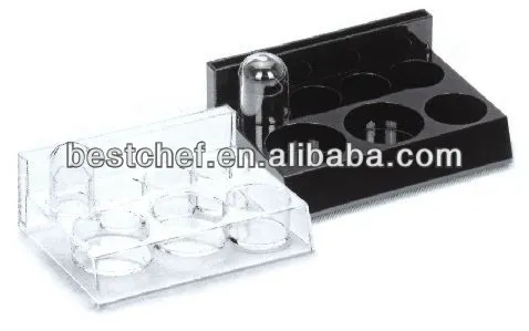 Acrylic Condiment station with 3 holds