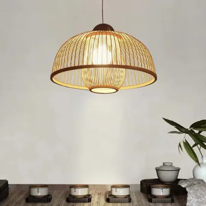 Bamboo Lantern Chandelier - Chinese Zen, Japanese Simple Style