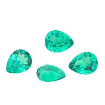 Factory Wholesale Pear Shaped Ice Flowers Chepalaipa Colored Gemstones