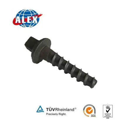 Railway Screw Spike For Railway system, Fastener Railway Screw Spike , High potency new design Railway Screw Spike