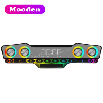 Deep Bass BT Gaming Speaker - Portable HIFI Wireless Speaker with RGB Light and Mechanical Keyboard for PC Gamers