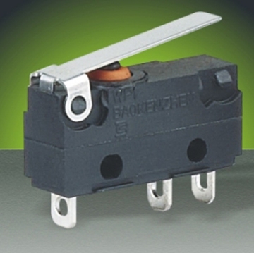 waterproof Micro Switch with IP65,IP67 sensitive lever for Juicer,stirrer,coffee maker manufacturer China