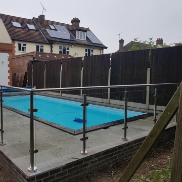 Classical style stainless steel glass handrail support