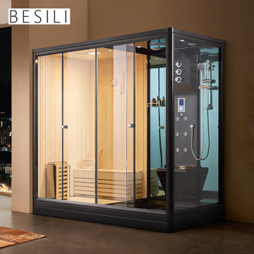 Black Traditional Home Sauna and Steam Shower Room Prices