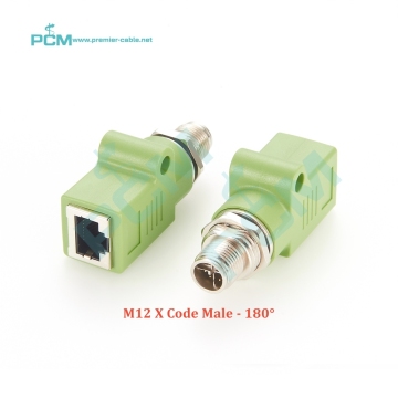 औद्योगिक ईथरनेट M12 एक्स कोडिंग 8 पिन पुरुष को RJ45 जैक CAT6 CAT5 स्ट्रेट बल्कहेड कनेक्टर: उच्च प्रदर्शन कनेक्टिविटी सॉल्यूशंस की खोज