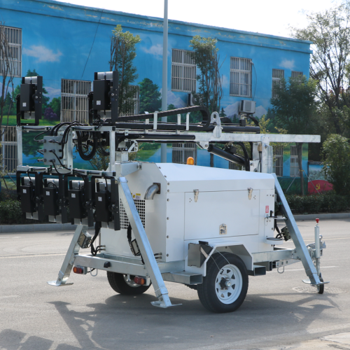 Mobile Led Light Tower Hydraulic mining light tower Factory