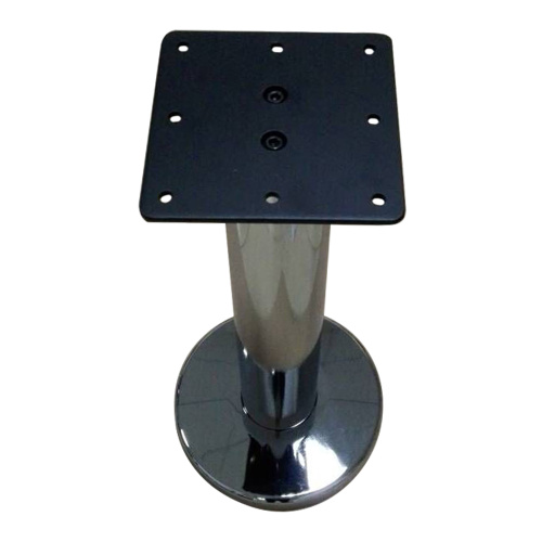 Low Chormed Pedesta Round Metal Table Base