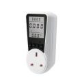 Big LCD Power Meter Socket With UK Plug