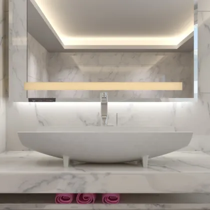 Corian Countertop Washbasin: Artificial Stone Basin D6