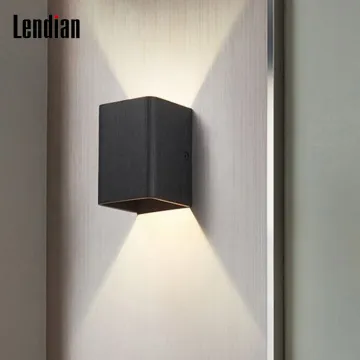 Antique Black White Waterproof Dimmable Wall Lamp - 5W to 20W IP54 Rated