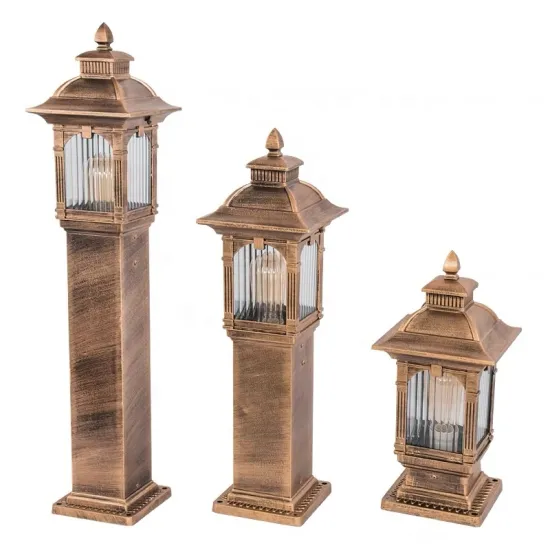 Solar Pathway Garden Light - Retro Cylindrical Outdoor Waterproof Lawn Light