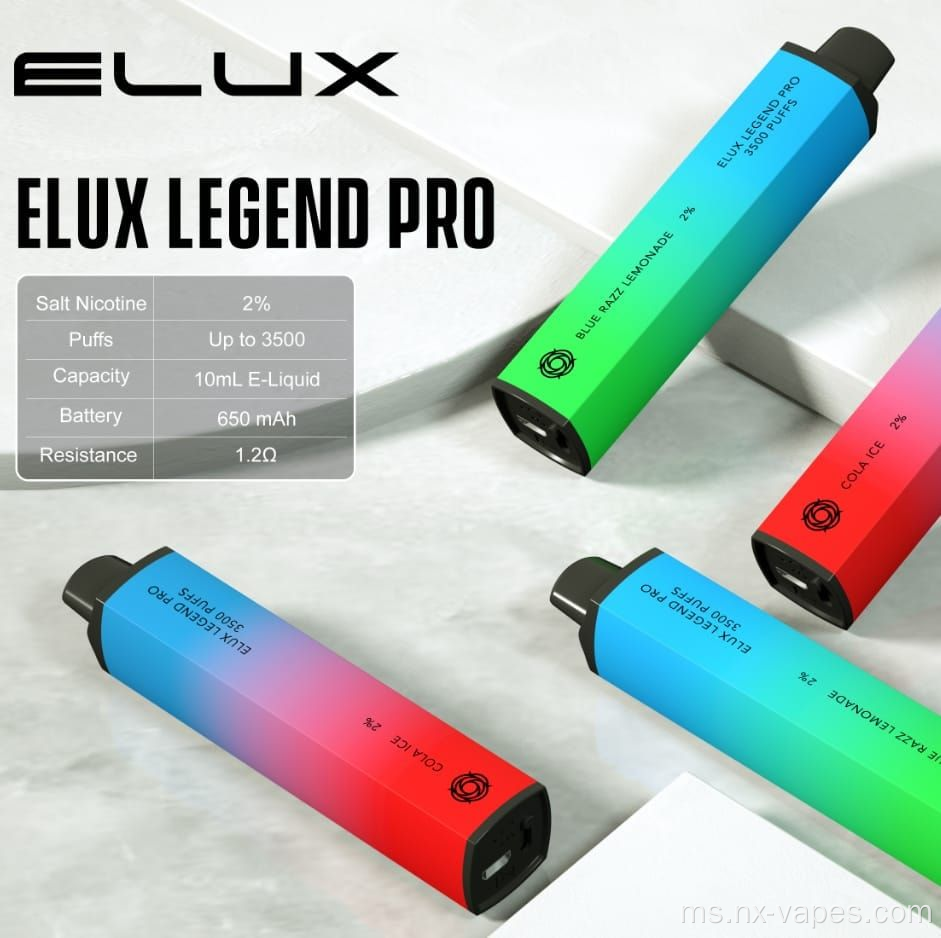 Elux 3500Puffs Pena pakai pakai