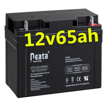 Neata 12V 65Ah AGM lead acid deep cycle battery