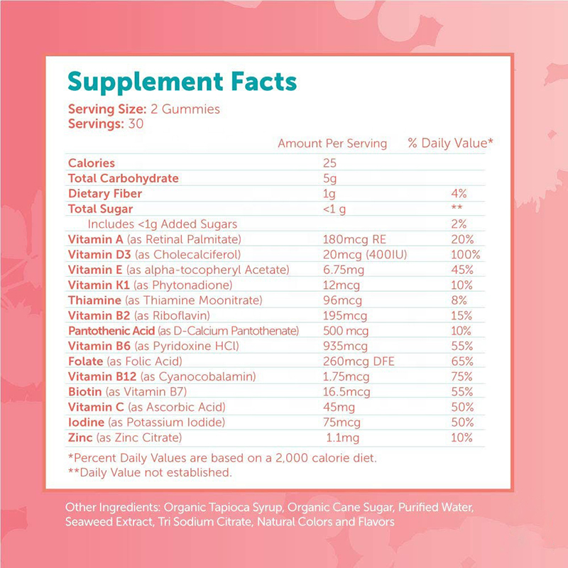 Servicio OEM/ODM GUMMAS MULIVITAMINAS DE NIÑOS ORGÁNICOS Con Sistema inmunitario de soporte de vitamina C y zinc