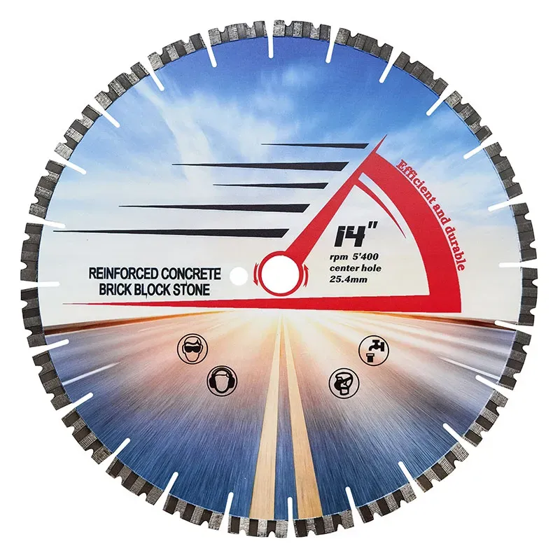Laser-Welded Diamond Saw Blades for Concrete Cutting