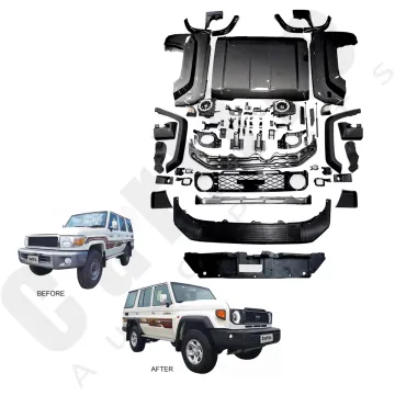 2002-2024 Toyota LC70/LC76/LC79/FJ76/FJ70/FJ79 Auto Parts: Bumpers with Lights, Hood, and Fender Upgrades