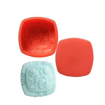 flower shaped silicone soap molds