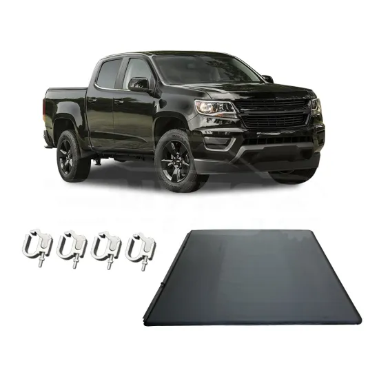 Waterproof Aluminum Soft Roll Up Tonneau Cover for Silverado 2005 - Custom Pickup Accessories