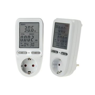 MITE Factory German Electrical Plugs, Sockets, and Multimeter with LCD Screen and Overload Protection (3680W)