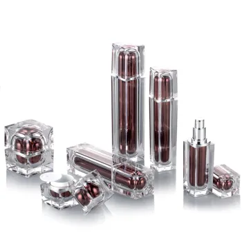 High-End Luxury Packaging: Square Cosmetic Lotion Bottles