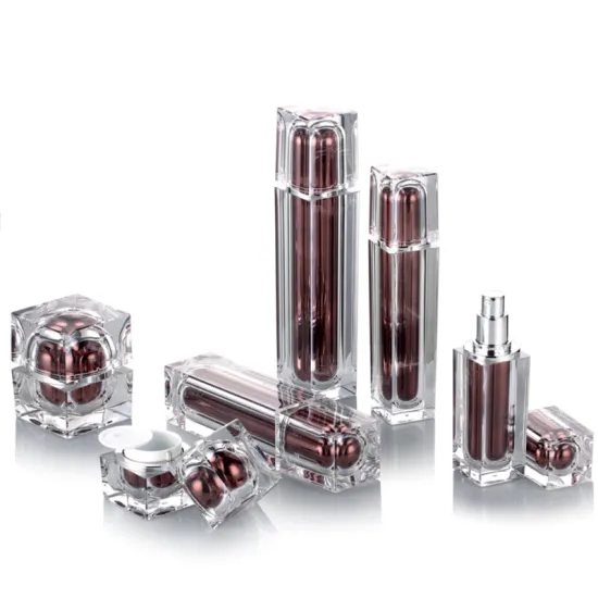 High-End Luxury Packaging: Square Cosmetic Lotion Bottles