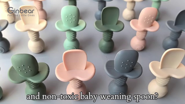 Silicone baby spoon