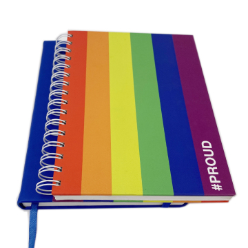 2022 Design personalizzato Spiral Paper Journal Printing A4 A5 B5 Dimensioni con cartella magnetica Marco a nastro