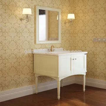 Modern Bathroom Cabinet Floor Standing/full aluminium waterproof vanity//coated vanity with cabinet/metal bathroom cabinet