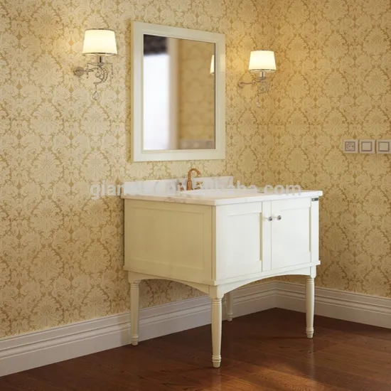 Modern Bathroom Cabinet Floor Standing/full aluminium waterproof vanity//coated vanity with cabinet/metal bathroom cabinet