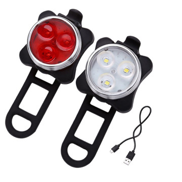 Waterproof USB Bicycle Light Set: Multi-Function LED Lights for Sale