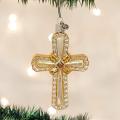 Ornamenti soffiati di vetro della Santa Croce per l&#39;albero di Natale