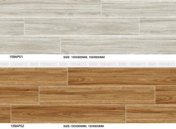 150x900/150x600/600x600/600x900 MM Outdoor Usage and Wood Flooring Type Pine wood tile Timber tile with Texture rate R10 159AP01