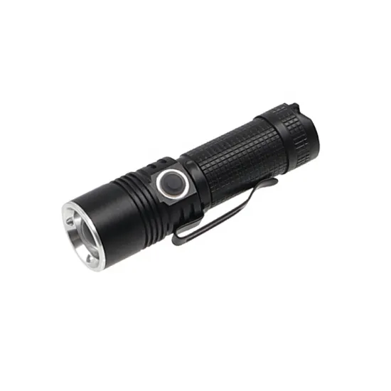 Rechargeable LED Flashlight with Li-ion Battery and Aluminum Construction