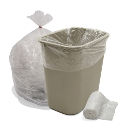 Chino factory production supply plastic color HDPE LDPE garbage bags bin liner large clear plastic bag