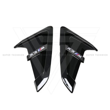 Vent Fender Front Fender สไตล์ ABS สีดำสไตล์สำหรับ 2019-2021 BMW X3