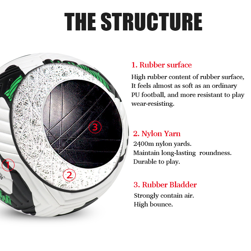 green and white soccer ball