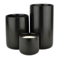 Black Luxury Scented Soy Wax Ceramic Jar Candles