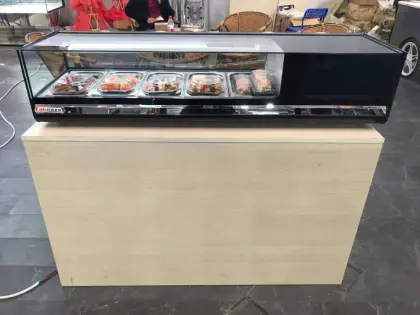 hoshizaki sushi cooler counter top sushi display freezer