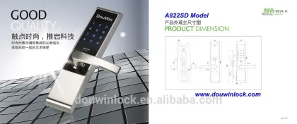 Electronic security smart key card lock for home door lock