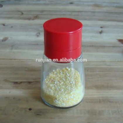 Double outlet Glass Seasoning bottle spice bottle
