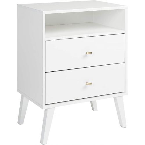 White Night Stand Nightstand With Storage Drawer