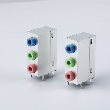 তিন স্তর 3.5 মিমি অডিও জ্যাক সংযোগকারী