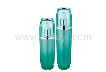 Acrylic material large size oblate pump bottle for skin care cream
