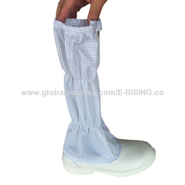 White PU Steel Toe Shoes, Anti-static, Strip Cloth