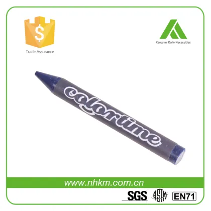 Green wax crayon