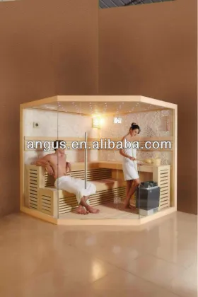 delux& natural stone sauna room