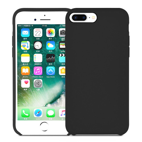 Soft full coverage liquid silicone iphone 7 plus case