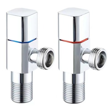 Quick open ninety degree angle valve for bathroom