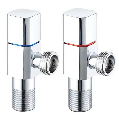 Press switch two-way stainless steel angle stop valve